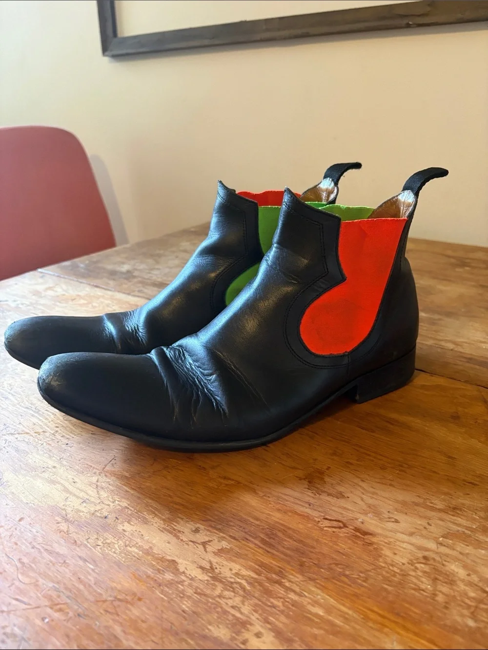 FLUEVOG MENS EXECUTOR RIGAS CHELSEA BOOTS